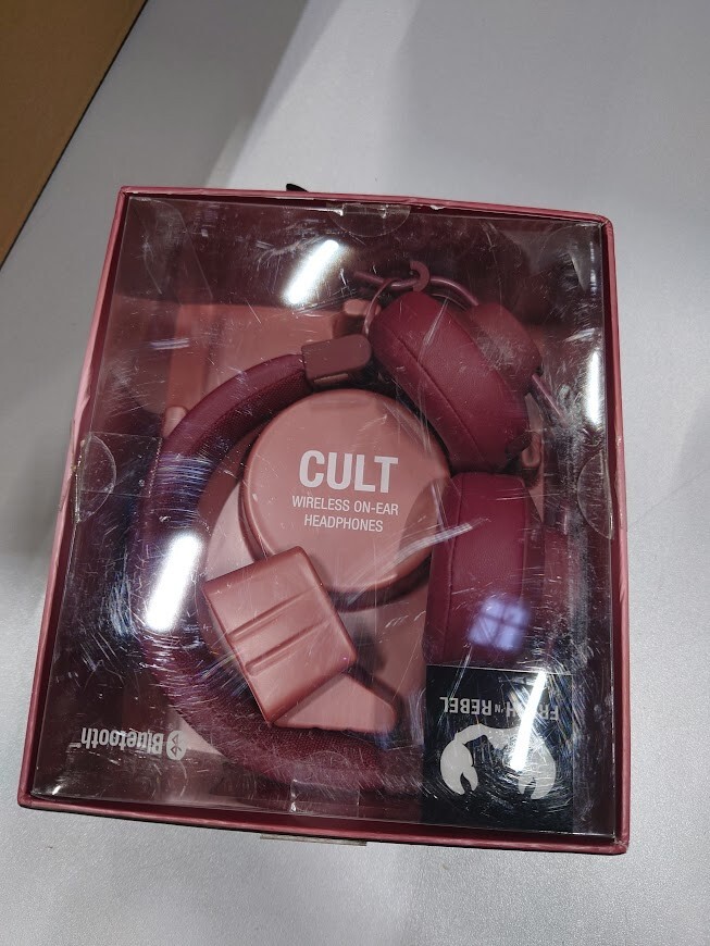 Fresh N Rebel Cult Wireless Bluetooth On-Ear Headphones Ruby Red Not Working