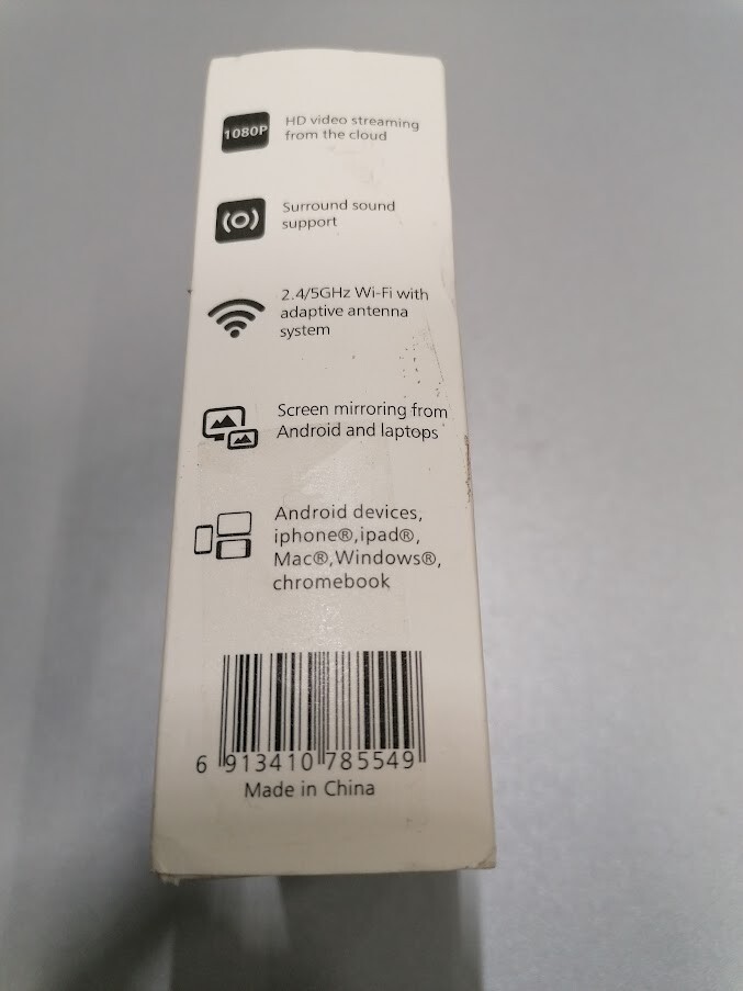 Google Chromecast 4K Streaming Device Black Not Working For Parts