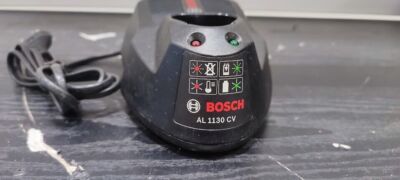 Chargeur Batterie Bosch AL 1130 CV Li-Ion 10.8V DC 3A Noir Occasion Fonctionne