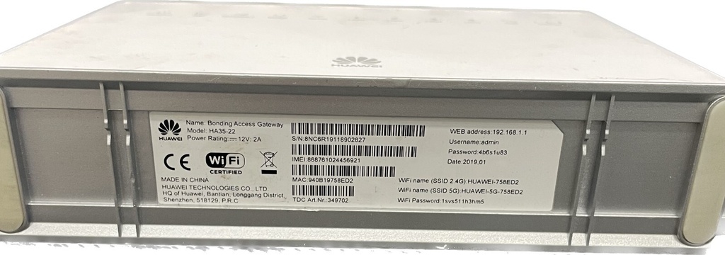 Huawei Bonding Access HA35-22 4G Wifi Wireless Router 300Mbps Modem Unlocked