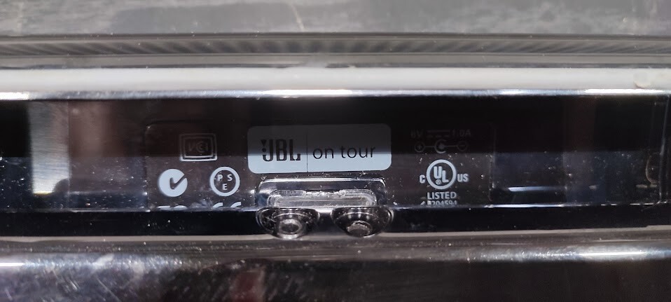 JBL On Tour Portable Wireless Bluetooth Speaker Black Not Working For Parts