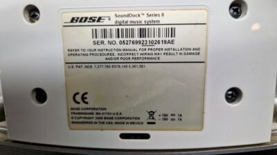 Bose SoundDock Series II Bluetooth tragbares Musiksystem funktioniert nicht...