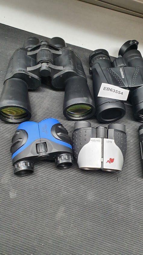 Lot of 5 Binoculars Various Models And Brand Used Working