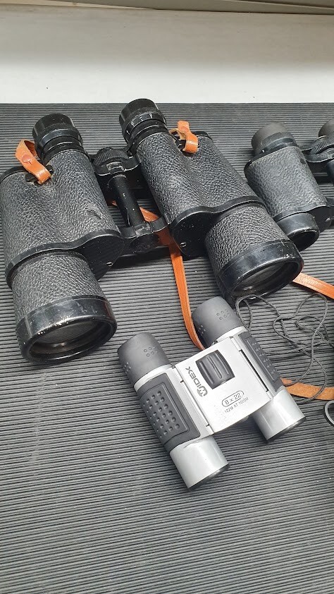 Lot of 5 Binoculars Various Models And Brand Used Working