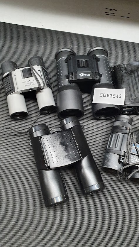 Lot of 5 Binoculars Various Models And Brand Used Working