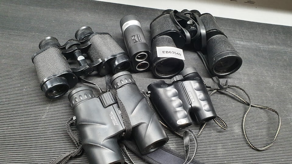 Lot of 5 Binoculars Various Models And Brand Used Working