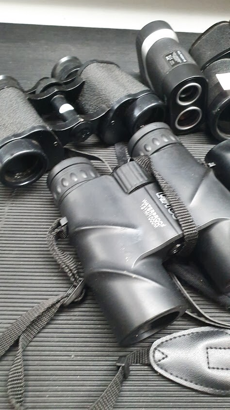 Lot of 5 Binoculars Various Models And Brand Used Working