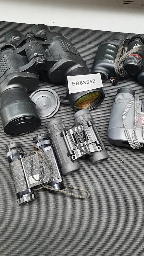 Lot of 5 Binoculars Various Models And Brand Used Working