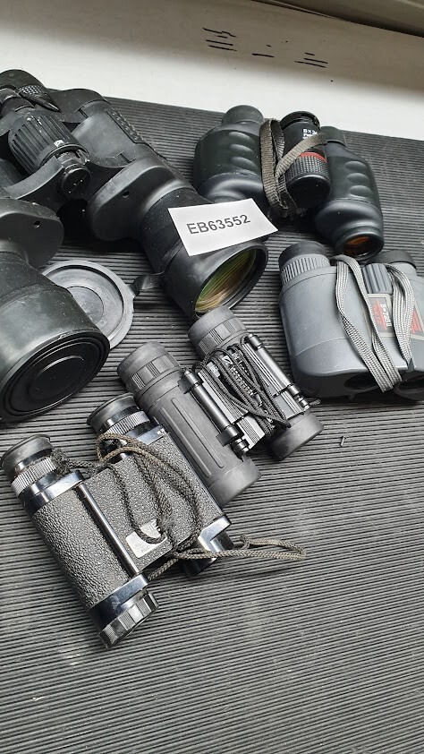 Lot of 5 Binoculars Various Models And Brand Used Working