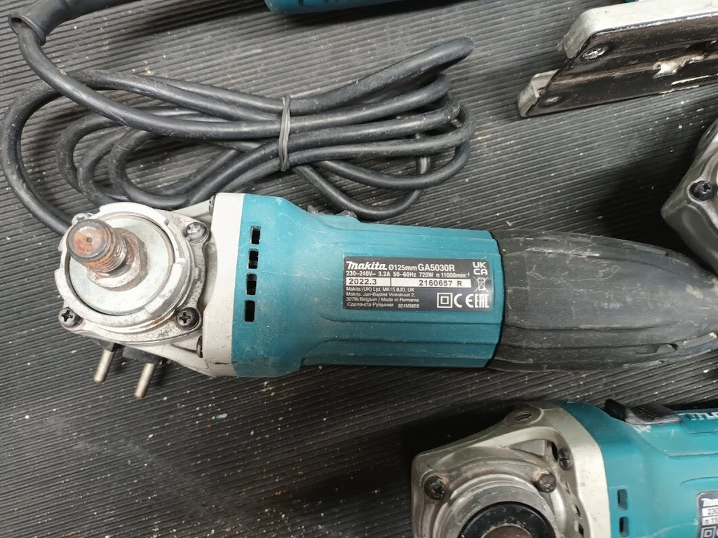 Lot of 4 Used Makita Power tools  Various Models, Not Working, For Parts/Repair
