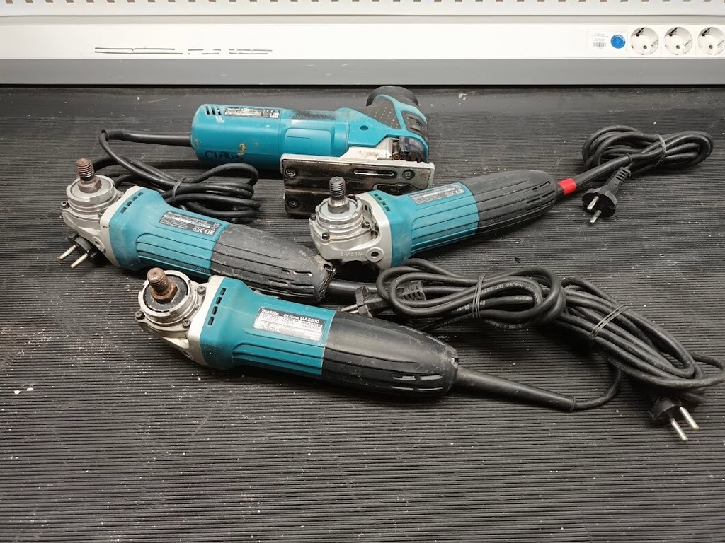 Lot of 4 Used Makita Power tools  Various Models, Not Working, For Parts/Repair