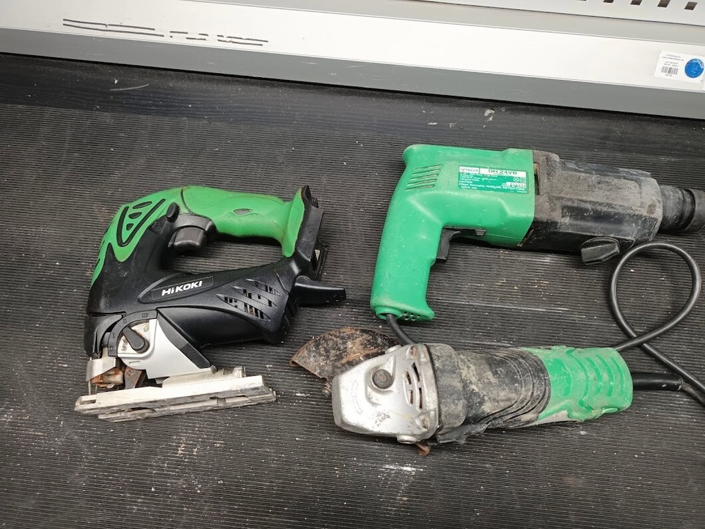 Lot of 3 Used Hitachi Power tools  Various Models, Not Working, For Parts/Repair