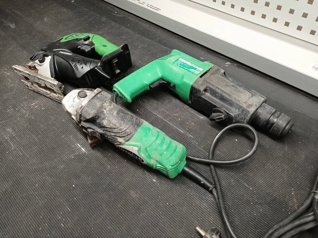 Lot of 3 Used Hitachi Power tools  Various Models, Not Working, For Parts/Repair