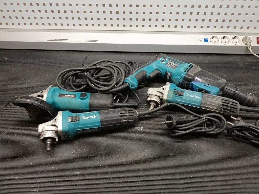 Lot of 4 Used Makita Power tools  Various Models, Not Working, For Parts/Repair