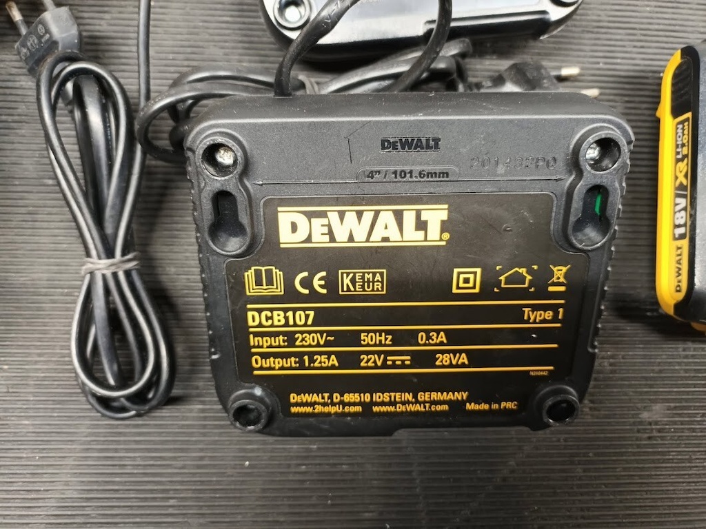 Lot of 5 DEWALT Power Tool Battery Chargers – Used, Fully Functional Has Scratch