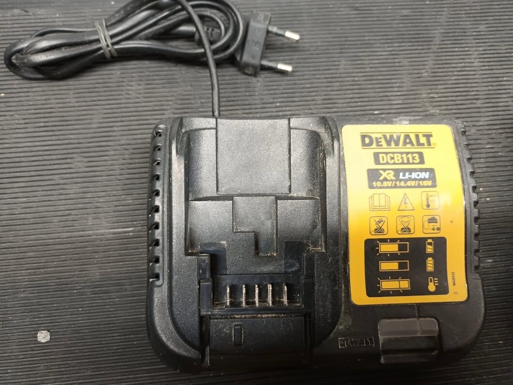 Lot of 5 DEWALT Power Tool Battery Chargers – Used, Fully Functional Has Scratch