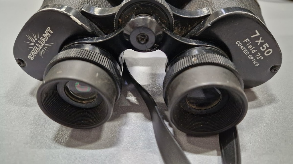 Brilliant 7x50 Field 7.1° Coated Optics Binocular Used Working