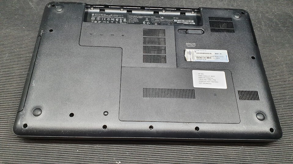 HP 630 Laptop Intel Celeron B800 HD Graphics Not Working For Parts
