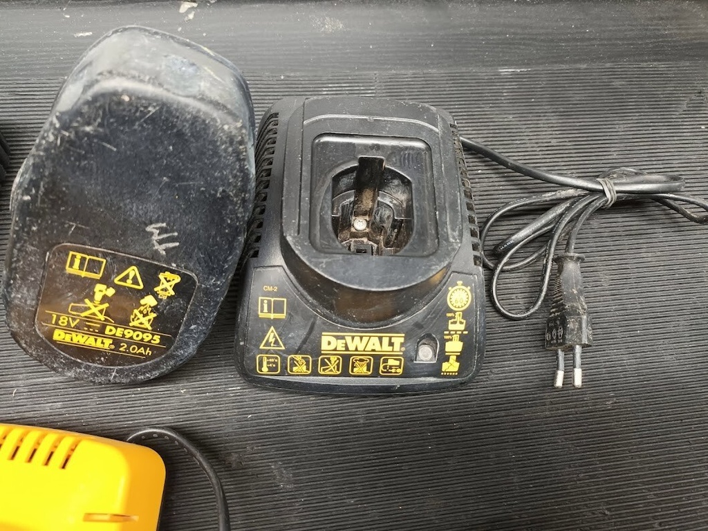 Lot of 4 DEWALT Power Tool Battery Chargers – Used, Fully Functional Has Scratch