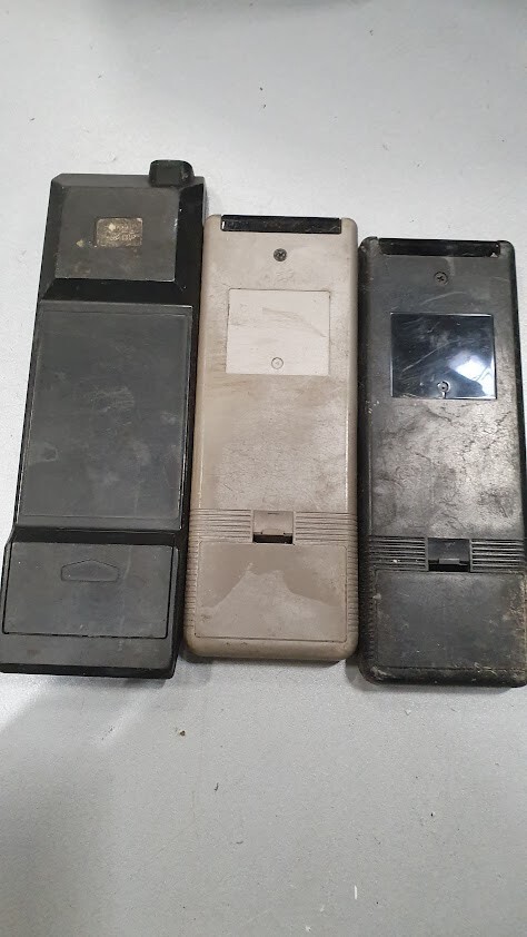 Lot Of 3 Remote Controls Various Models Black Used Working