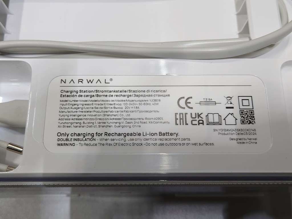 Narwal Freo X Plus Robot Vacuum & Mop Used Working Defect Wheel