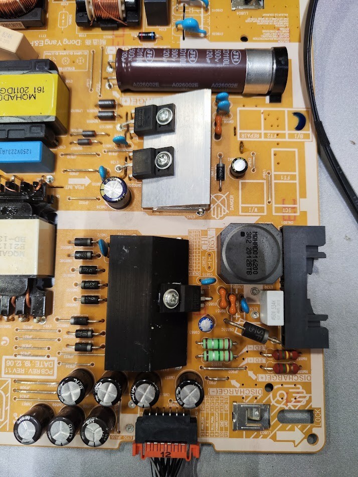 Samsung BN41-02751A Main Board BN44-01055A Power Board L65S6N TDY Working