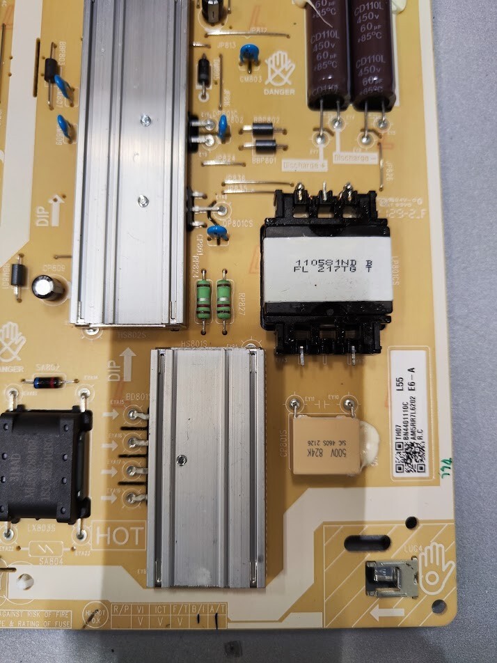 Samsung BN41-02844B Main Board BN44-01054C Power Board Set Working Only Boards