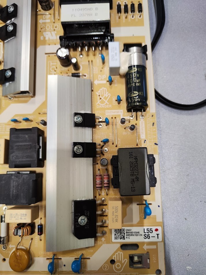 Samsung BN41-02756C Mainboard BN44-01054F PSU for L55S6 THS TV Working