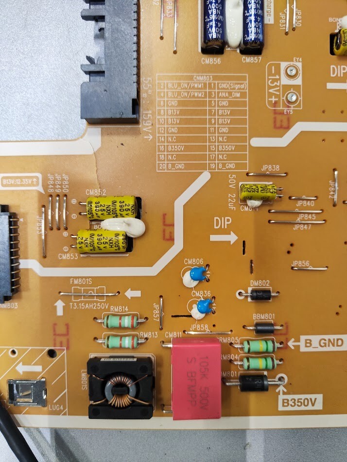 Samsung BN41-02636A BN44-01119B Main Power Board Set Working Only Board