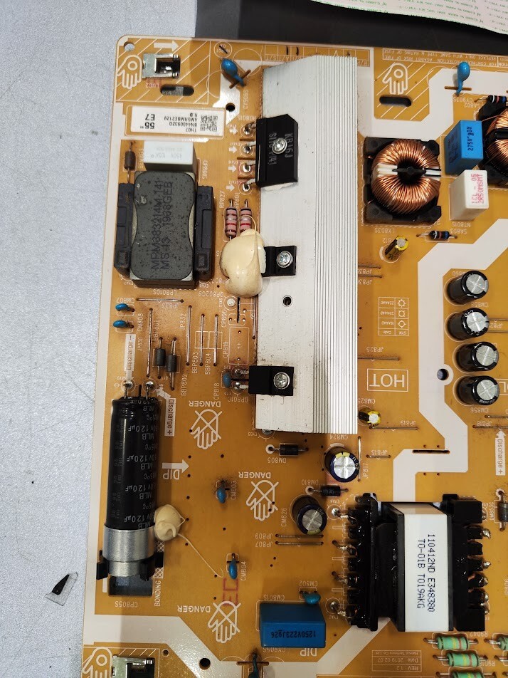 Samsung Mainboard BN41-02756C PSU BN44-01055A L55E7R TV Boards Set Working