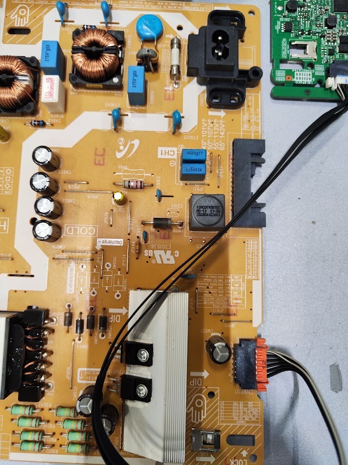 Samsung Mainboard BN41-02756C PSU BN44-01055A L55E7R TV Boards Set Working