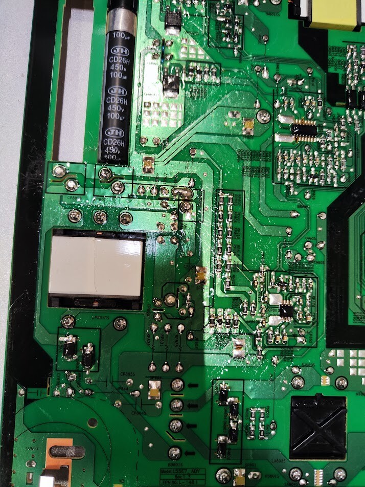 Samsung BN41-02844 Mainboard BN44-01100A Power Board L55E7 ADY TV Set Working