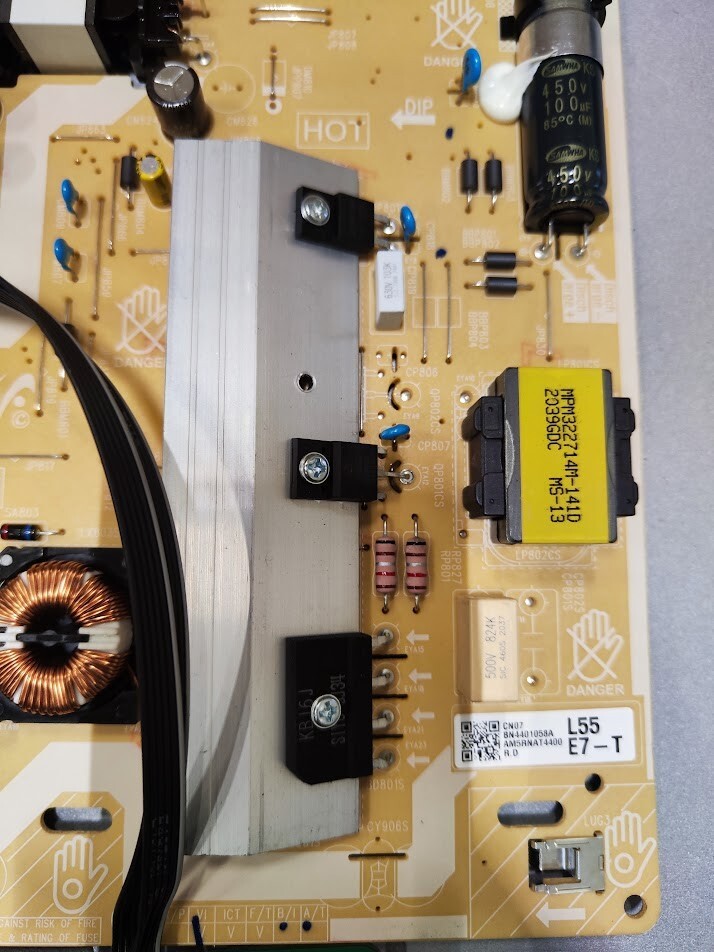 Samsung Mainboard BN41-02636 + PSU BN44-00878C For L55E7R_NSM TV Used Tested