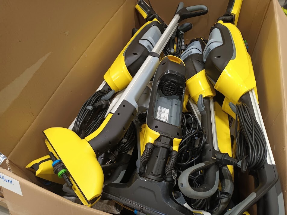 Lot of 24 Karcher Steam/Vacuum Cleaners – Used, Untested, Mixed Models,