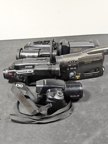 Lot of 5 Non-Working Video Cameras - For Parts, No Accessories