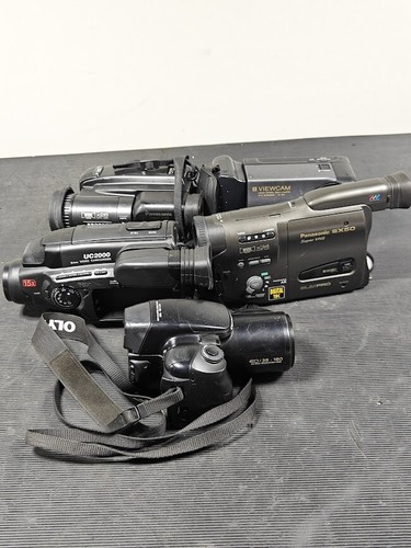 Lot of 5 Non-Working Video Cameras - For Parts, No Accessories