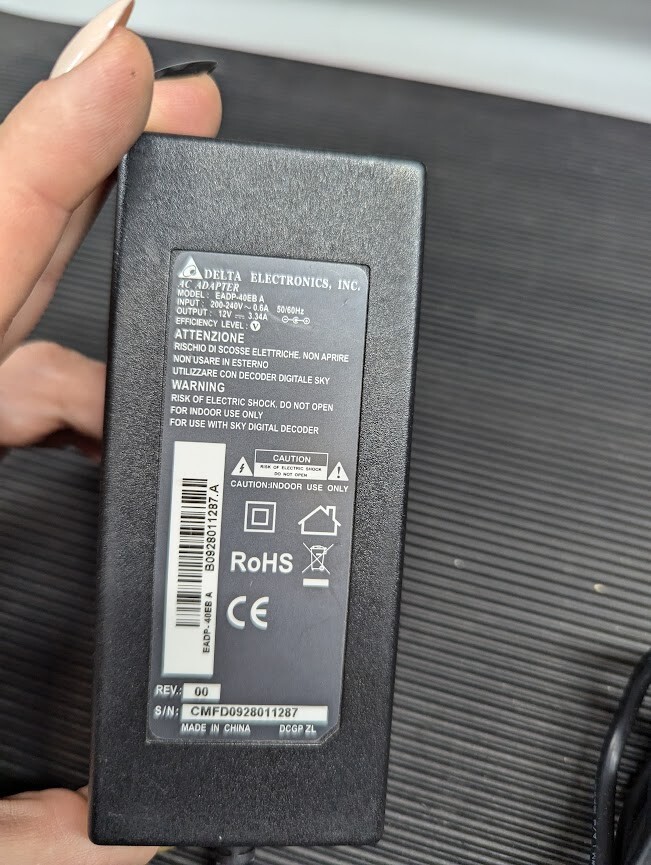 DELTA EADP-40EB A AC Adapter 12V 3.34A Without Power Cord Black Used