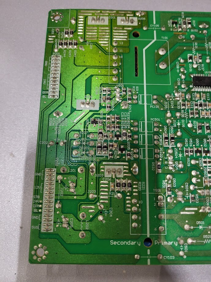 FSP115-3F01 Power Supply Board - 24V/12V/5V DC Output - Untested
