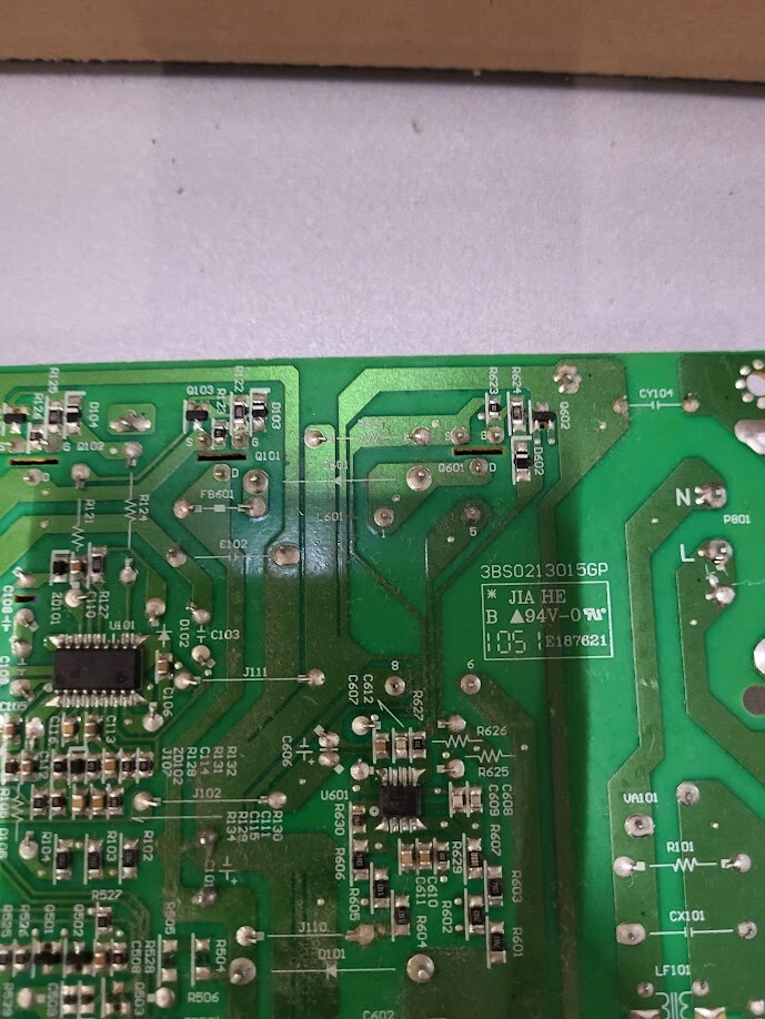 FSP115-3F01 Power Supply Board - 24V/12V/5V DC Output - Untested