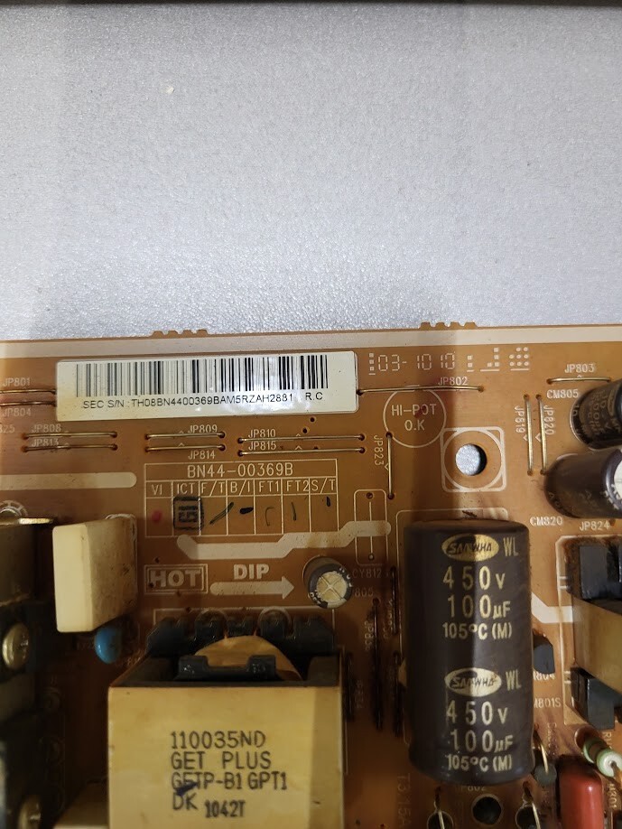 Hansol LCD Inc. 32" Circuit Board i32HD_AHS - Untested