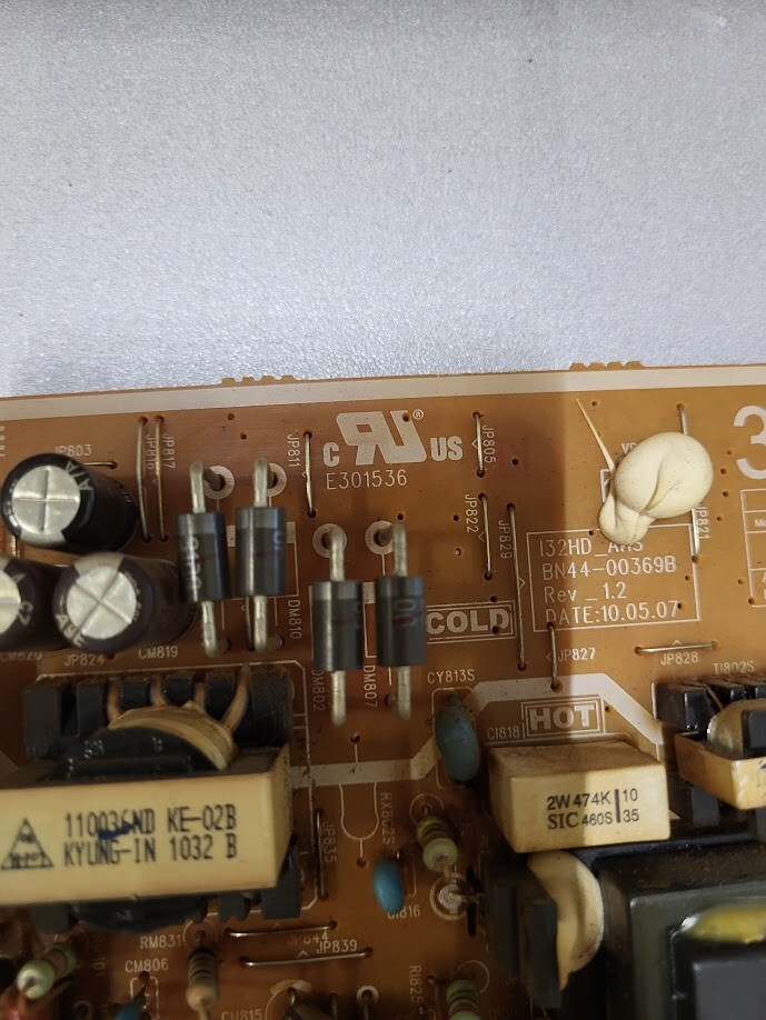 Hansol LCD Inc. 32" Circuit Board i32HD_AHS - Untested