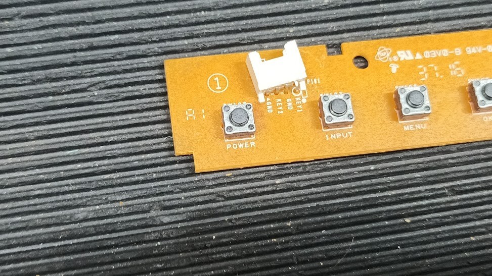 Untested Circuit Board with Buttons - Sold for Parts or Repair