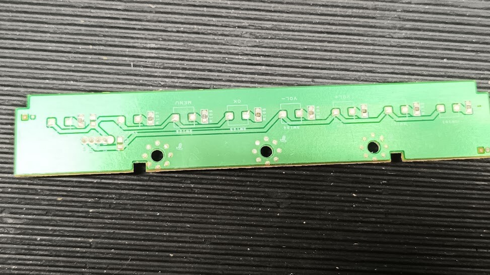 Untested Circuit Board with Buttons - Sold for Parts or Repair