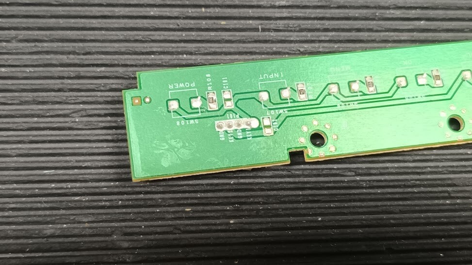 Untested Circuit Board with Buttons - Sold for Parts or Repair