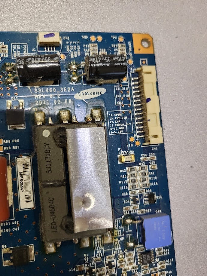 Samsung SSL460_3E2A Power Supply Board - Rev 0.2, 2011.02.08 - Untested