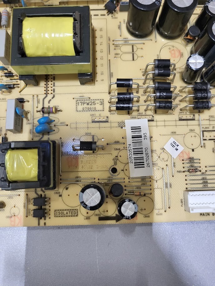 17PW25-3 Power Supply Board - Untested
