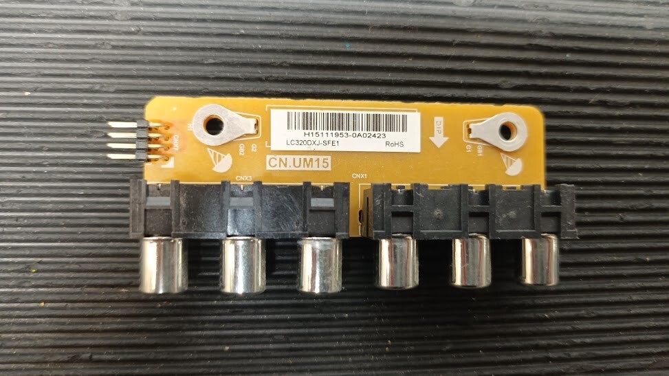 Untested AV Input/Output Circuit Board - For Parts or Repair