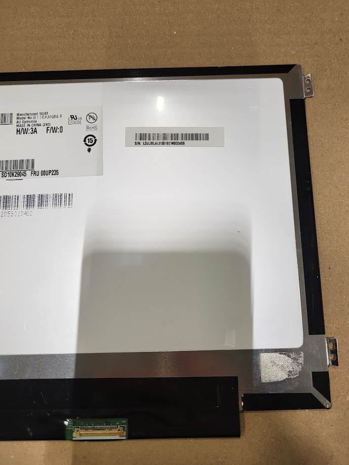 AU Optronics B116XAN04.0 11.6"LCD Screen Panel, Without Orginal Packaging