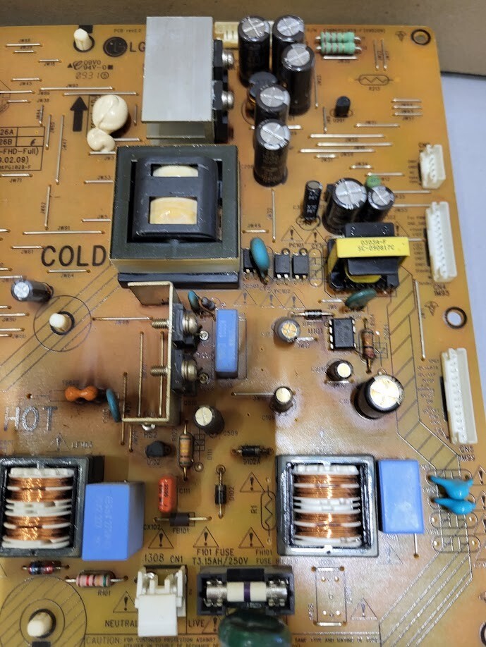 PLHL-T826A Power Board for Philips EU32" FHD Full TV - Untested, For Parts