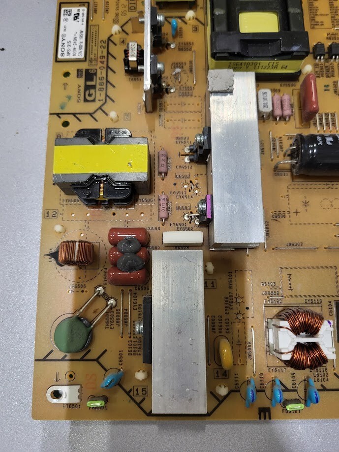 Sony APS-315 Power Supply Board – Untested, For Parts or Repair